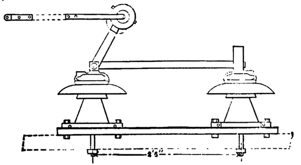 FIGURE 14. SIXTY-THOUSAND-VOLT DISCONNECTING SWITCH.