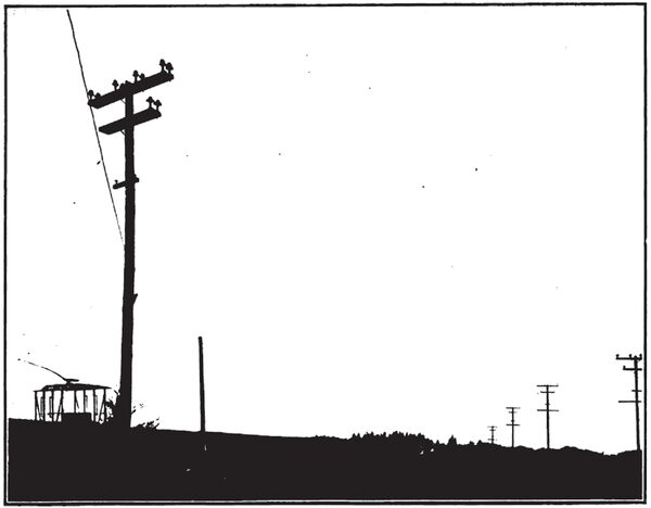 A SECTION OF THE 80,000-VOLT EXPERIMENTAL LINE