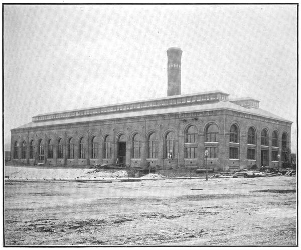 THE NORTH BEACH POWER STATION OF THE UNITED RAILROADS OF SAN FRANCISCO JUST BEFORE COMPLETION