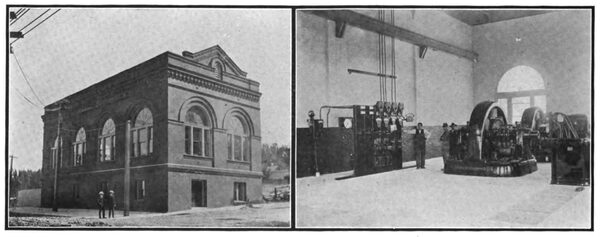 EXTERIOR AND INTERIOR VIEWS OF THE MILLBRAE SUBSTATION
