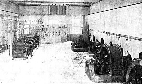 FIGURE. 10 � GENERAL VIEW OF THE INTERIOR OF THE POWER HOUSE.