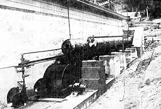 FIGURE. 9 � THE COMPLETED RECEIVER AND PELTON WATER WHEEL PLANT.