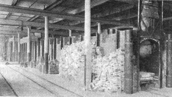 FIG. 3 -- CONTINUOUS KILN FROM DISCHARGE END