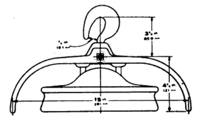 Thomas Arcing Horn for Use In Connection With Strain Insulators.