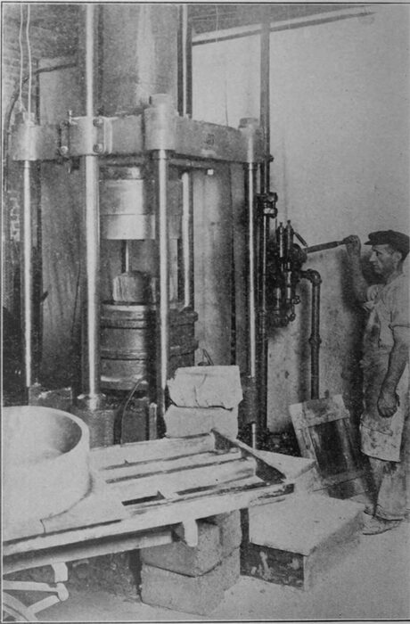 Fig. 11, Hydraulic Sagger Press -- Operator Starting Press