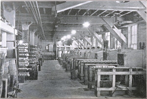 Fig. 8, View of Spraying Department