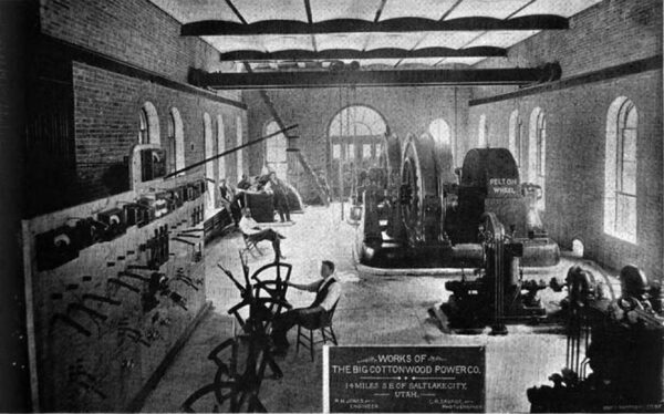 INTERIOR OF THE BIG COTTONWOOD POWER HOUSE