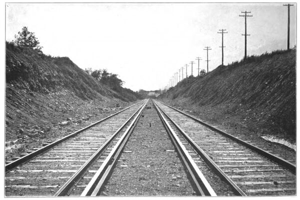 LONG CUT ON THE AURORA, ELGIN & CHICAGO RAILWAY