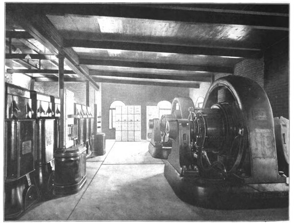INTERIOR OF SUB-STATION , AURORA, ELGIN & CHICAGO RAILWAY