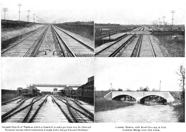 Views on the Aurora, Elgin, and Chicago Railway.
