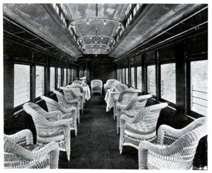 Interior of Buffet Car.