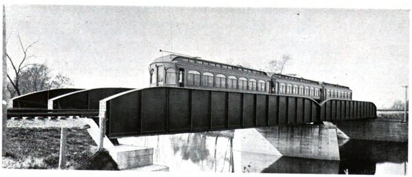 Bridge on the Aurora, Elgin, and Chicago Railway.