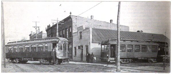 Elgin & Belvidere Electric Company � Belvidere Terminal, Showing Elgin & Belvidere and Rockford & Interurban Cars.