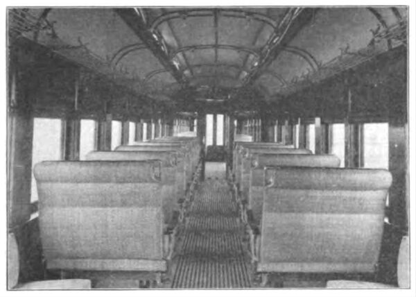 Elgin & Belvidere Electric Company � Interior View of Passenger Car.
