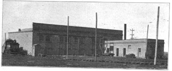 Fig. 13 � View of Elgin & Belvidere Car House at Marengo.