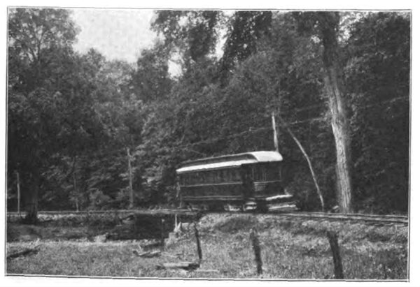 NEAR CHAGRIN FALLS, OHIO. (LINE OF EASTERN OHIO TRACTION CO.)