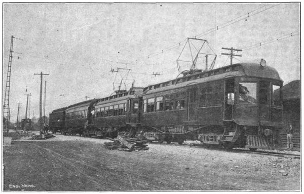 FOUR-CAR ELECTRIC TRAIN, ERIE R. R.