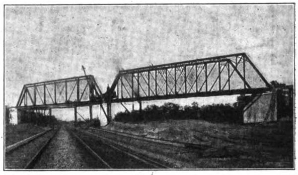 Chicago, Lake Shore & South Bend � Through Truss Bridge Crossing Tracks of the Pennsylvania Lines West and the Wabash