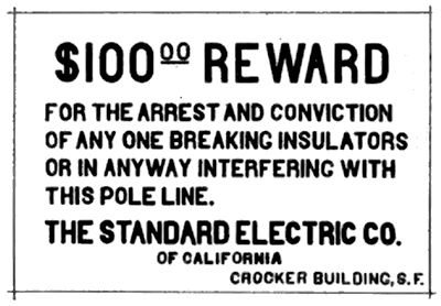 AND THIS ON ALL STANDARD ELECTRIC COMPANY�S POLES.