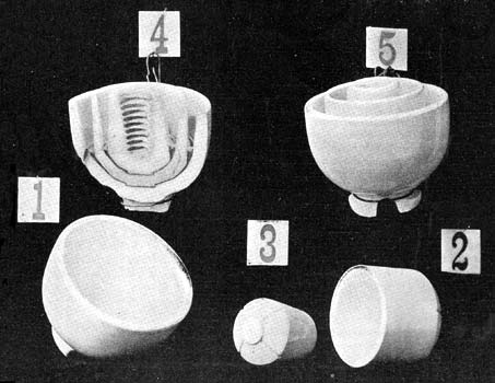 GLAZE-FILLED INSULATORS.