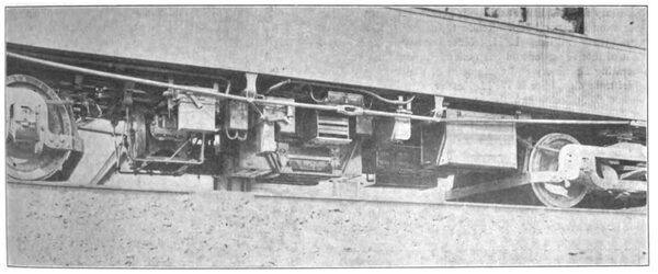 VIEW OF UNDER SIDE OF CAR, SHOWING CONTROL APPARATUS
