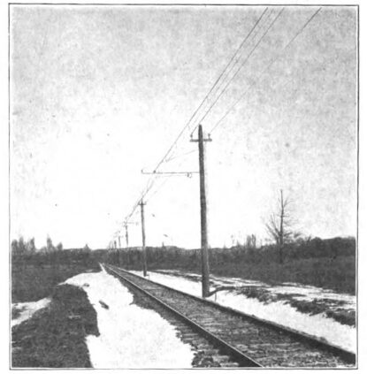 SINGLE CATENARY CONSTRUCTION ON TANGENT