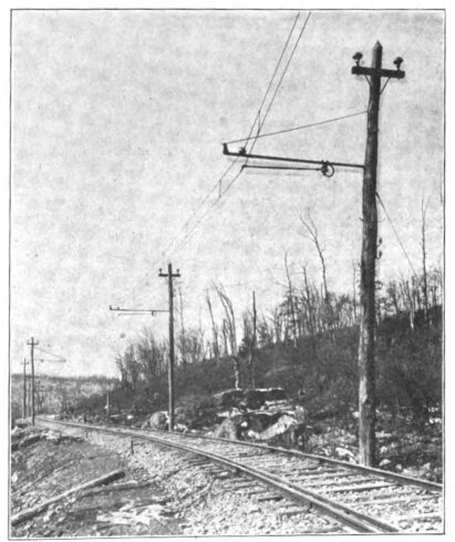 SINGLE CATENARY CONSTRUCTION ON CURVE