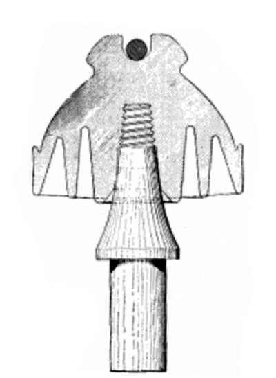 FIG. 2. - SPECIAL TYPE OF PORCELAIN INSULATOR USED ON NIAGARA FALLS-BUFFALO TRANSMISSION LINE.