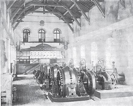 FIG. 1. � INTERIOR OF GENERATING STATION.