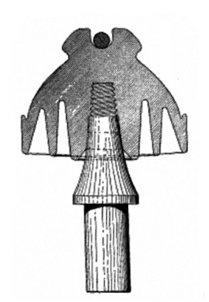 FIG. 2. � TYPE OF SPECIALLY DESIGNED PORCELAIN INSULATOR USED ON BUFFALO-NIAGARA FALLS ELECTRIC TRANSMISSION LINE.