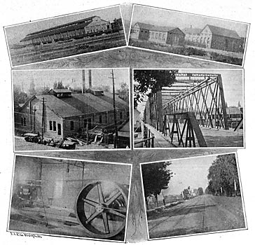 FIG. 1 . � TONAWANDA CAR BARNS AND BUFFALO & NIAGARA FALLS LINE./FIG. 2. � BUFFALO & NIAGARA FALLS POWER HOUSE./FIG. 3. � STEAM POWER PLANT REPLACED BY NIAGARA POWER./FIG. 4. � TRANSFORMER HOUSE, CONDUCTOR BRIDGE AND CATARACT POWER HOUSE./FIG. 5. � TONAWANDA BRIDGE, BUFFALO & NIAGARA FALLS TROLLEY LINE./FIG. 6. � BUFFALO & NIAGARA FALLS TROLLEY LINE.