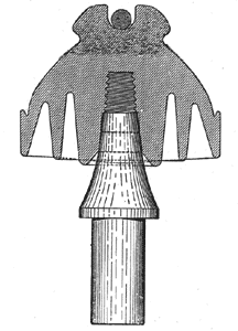FIG. 1 � SECTION OF PORCELAIN INSULATOR.