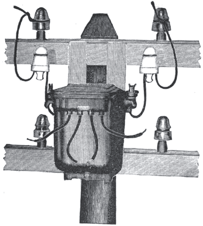 FIG. 2. � BRODIE COMBINED SWITCH AND FUSE, MOUNTED ON POLE.