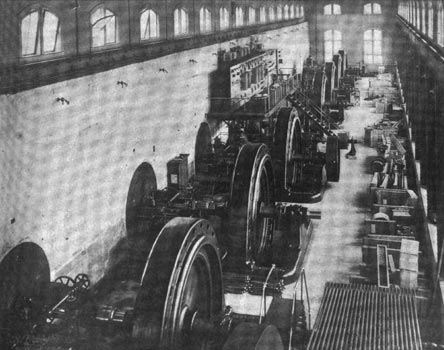 FIG. 6.�VIEW OF INTERIOR OF MECHANICVILLE POWER STATION.
