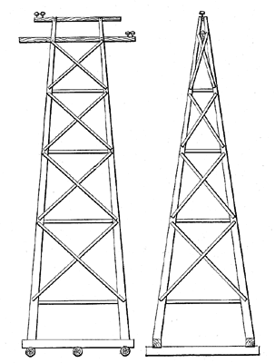FIG. 8. � TOWER FOR TRANSMISSION LINES.