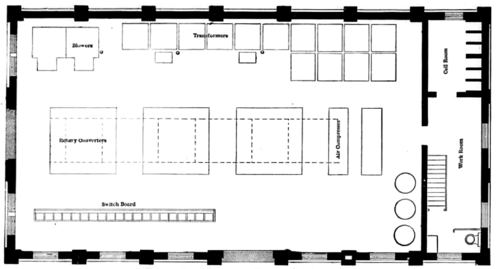 FIG. 14.�First FLOOR PLAN SARATOGA SUB-STATION.