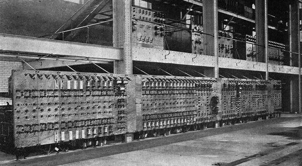 FIG. 6. -- SWITCHBOARD FOR CITY LIGHTING.