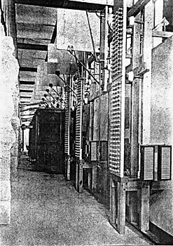 LIGHTNING ARRESTERS IN THE PLANT AT CANON FERRY.