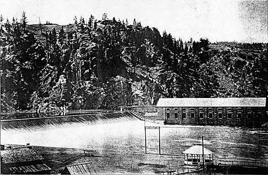 TEN THOUSAND HORSE-POWER ARE AVAILABLE IN THE POWER HOUSE OF THE MISSOURI RIVER POWER COMPANY AT CANON FERRY, MONTANA.