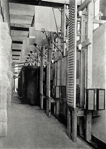 LIGHTNING ARRESTERS IN THE PLANT AT CANON FERRY.