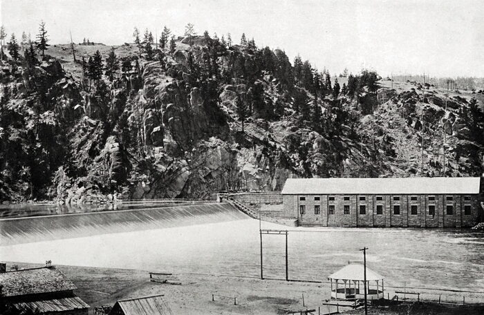TEN THOUSAND HORSE-POWER ARE AVAILABLE IN THE POWER HOUSE OF THE MISSOURI RIVER POWER COMPANY AT CANON FERRY, MONTANA.