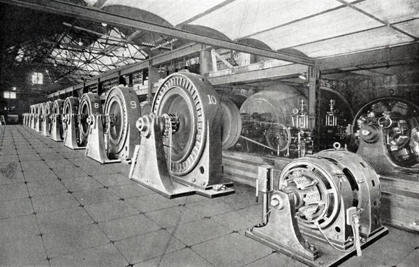 THE INTERIOR OF CANON FERRY POWER STATION.