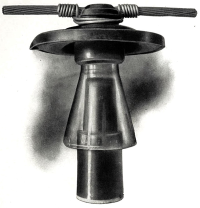STANDARD INSULATOR, ALUMINUM CABLE AND TIE, AS USED ON THE MAIN LINE OF THE STANDARD ELECTRIC COMPANY OF CALIFORNIA