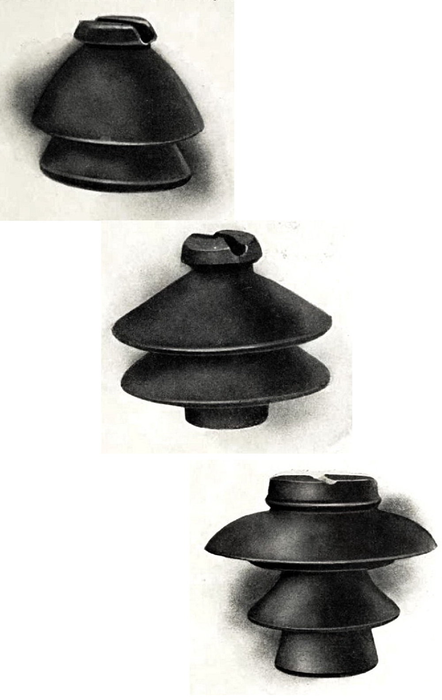 PORCELAIN INSULATORS FOR HIGH-POTENTIAL CIRCUITS.
