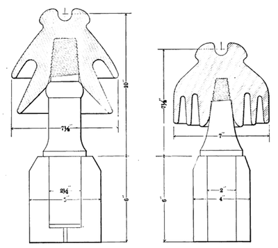 TYPE C AND TYPE E INSULATORS USED BY THE NIAGARA FALLS POWER COMPANY.