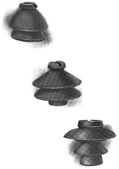 PORCELAIN INSULATORS FOR HIGH-POTENTIAL CIRCUITS.