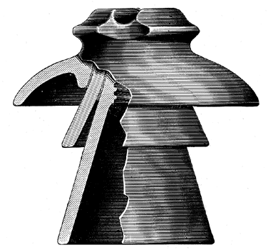 FIG. 13. - PORCELAIN INSULATOR.