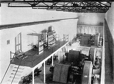 FIG. 1. � SWITCHBOARD AND MACHINES OF PRESENT INSTALLATION.