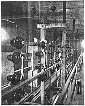 HIGH TENSION WIRING AND DISCONNECTING SWITCHES - MASSACHUSETTS ST. SUB-STATION, SEATTLE.