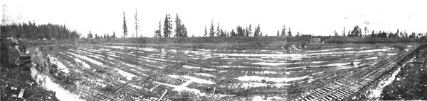 FIG. 5. � PANORAMIC VIEW OF RESERVOIR AND FOREBAY POOL, SHOWING SIMULTANEOUS OPERATION AND CONSTRUCTION.